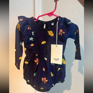 Kyte Baby Foliage Long Sleeve Bubble Romper 6-12M